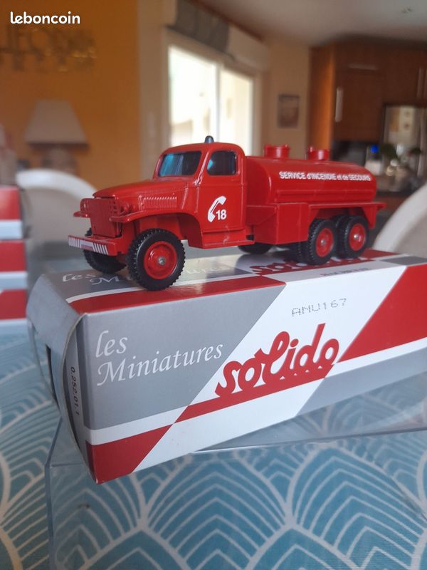 ANCIEN JOUET AUTO pompe CIJ boîte d'origine camion pompier EUR 40,00