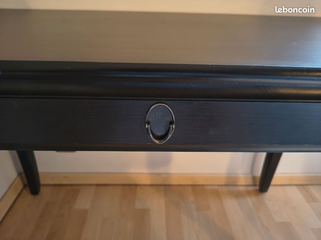 Bureau en pin massif – style classique chic, pieds galbés (image 8)