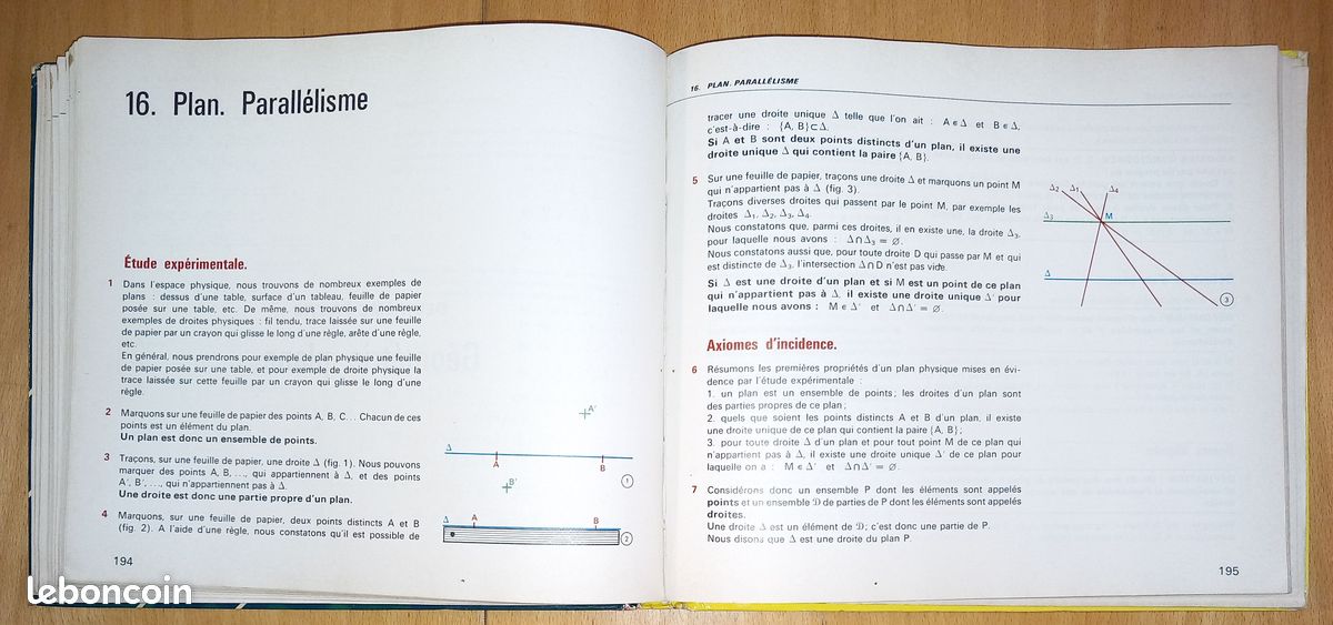 Mathématiques 4ème Belin- 1974 (image 7)
