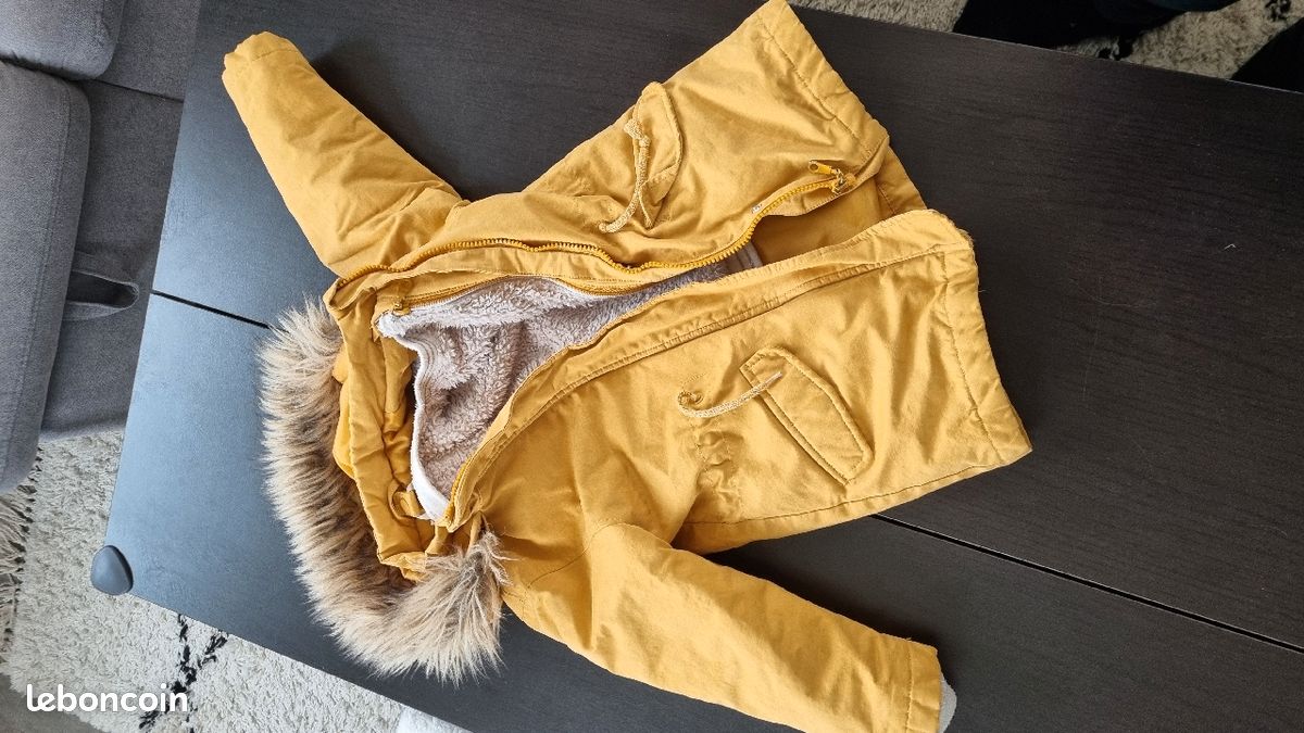 Manteau moutarde 6 ans (image 3)