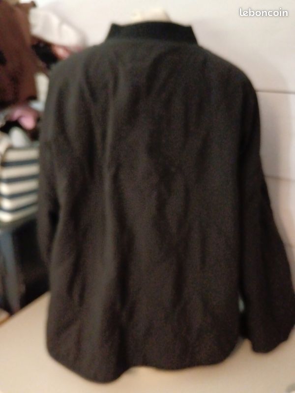 Veste noir matelassé légère shein (image 4)