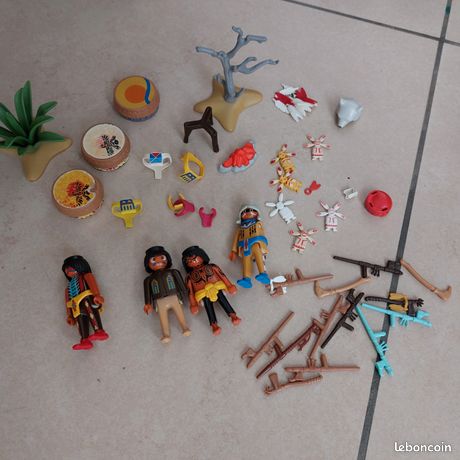 PLAYMOBIL WESTERN - Trio des indiens EUR 10,50 - PicClick FR