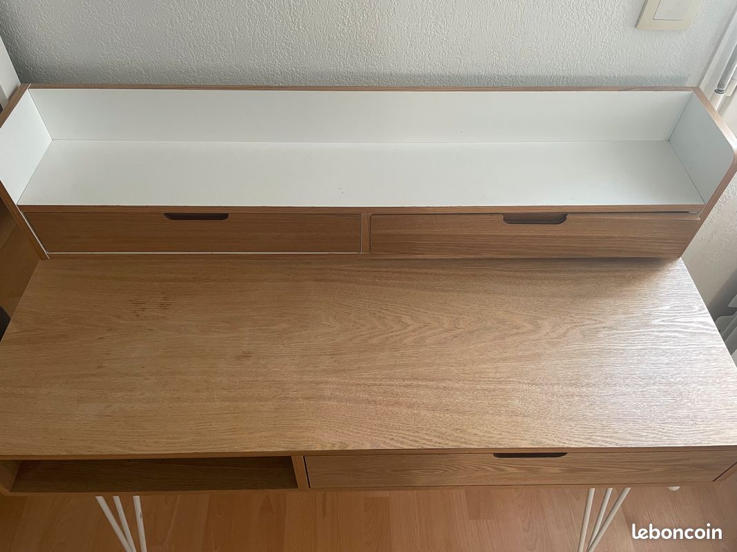 Bureau avec rangements (image 3)