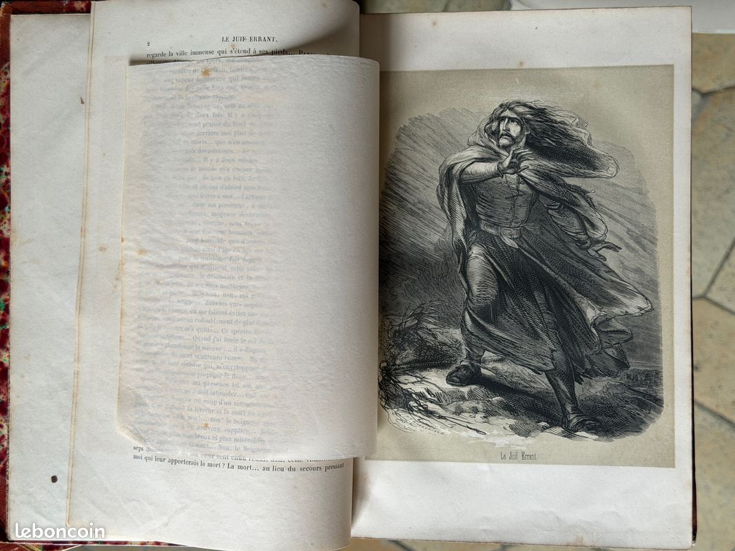 Eugène Süe, Le Juif errant, 3 vols. 1846, copieusement illustré (image 2)
