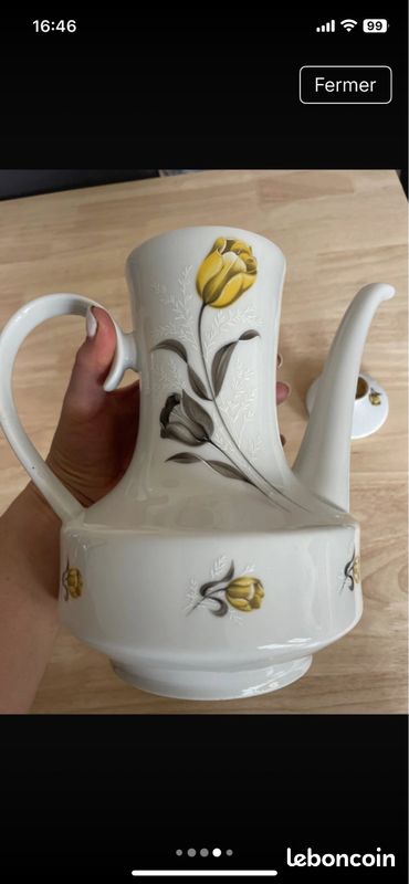 Théière en porcelaine Delphine de Vercor (image 3)