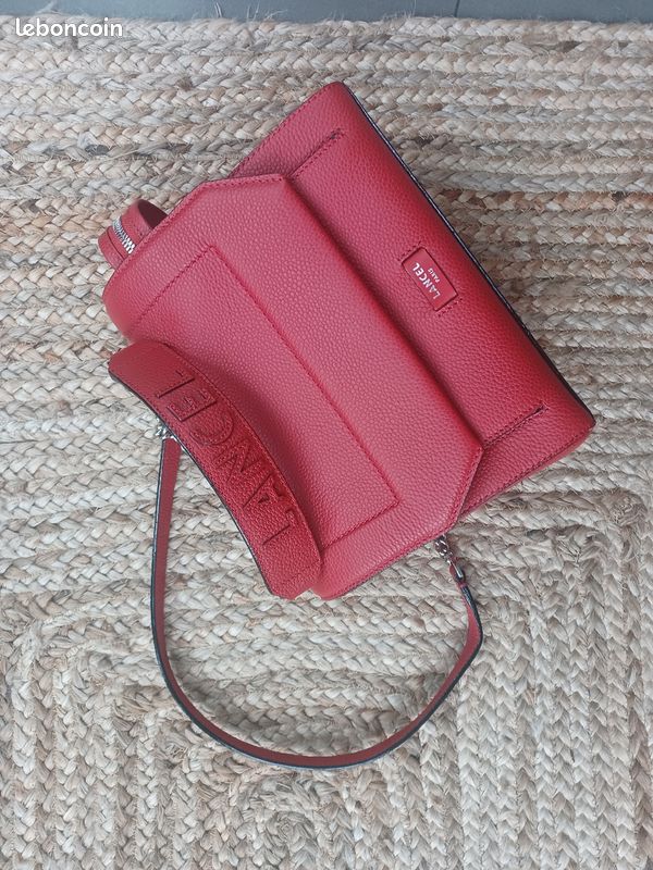 SAC LANCEL NINON Rouge NEUF (image 3)