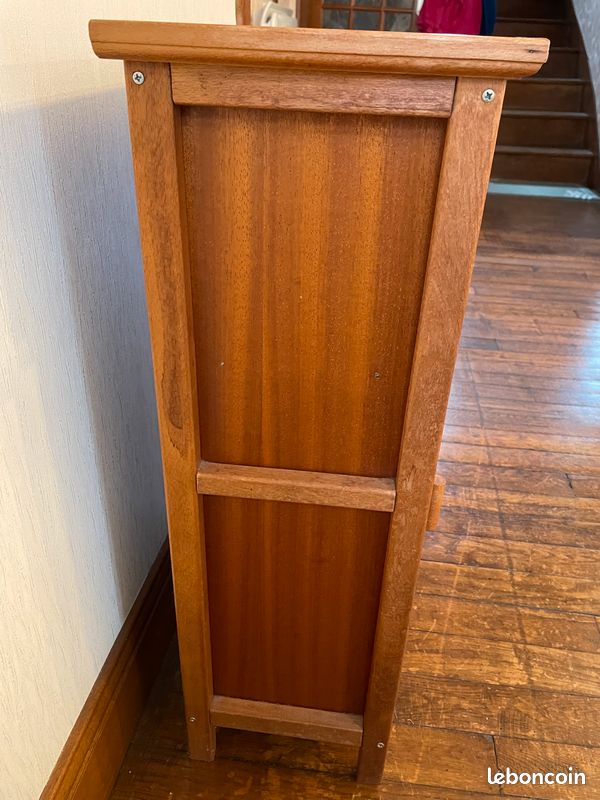 Armoire de poupée en bois ´70 vintage de la marque DEJOU comme neuve (image 4)