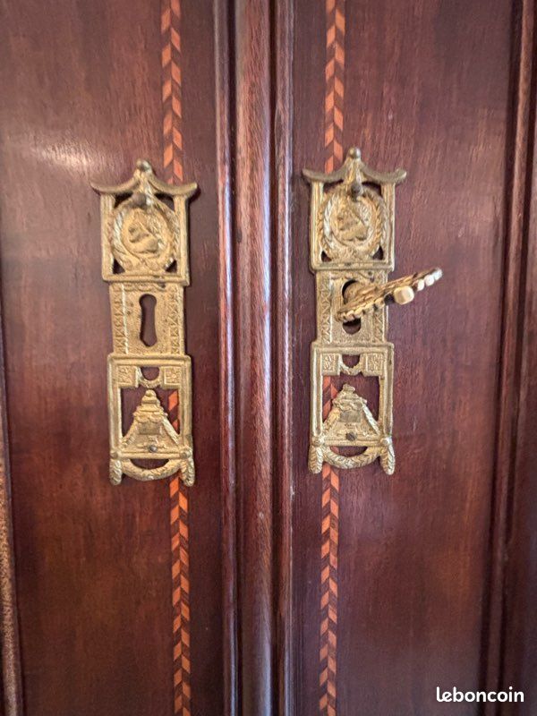 Vaisselier ancien - Armoire acajou 18eme siècle (image 4)
