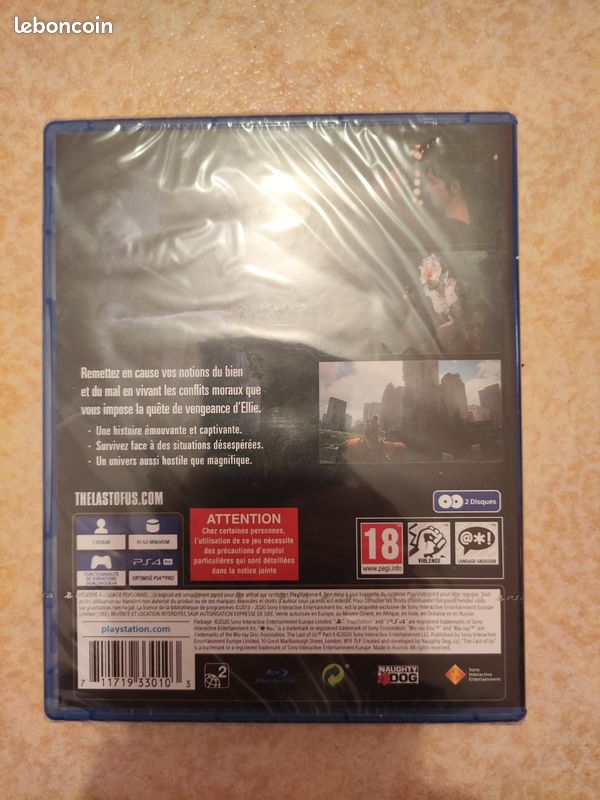 The Last Of Us Part II PS4 – Neuf Sous Blister – Version Française – PEGI 18