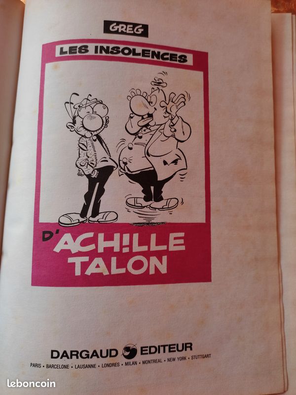 Bande dessinée d'Achille Talon (image 3)