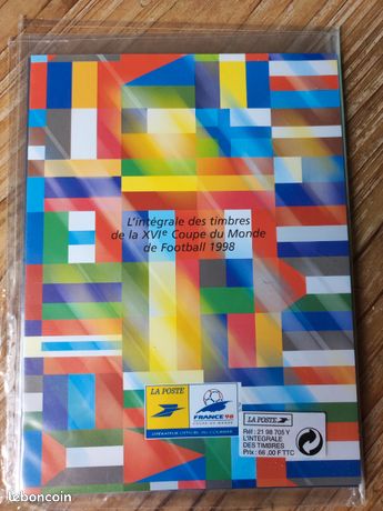 Pochette de timbres coupe du monde de football 98 - Collection