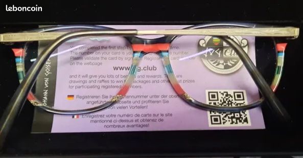 Monture De Lunettes Vintage MK Design 085 - Argent Multicolore, Démi-monture, Largeur Verre 46 Mm - Neuf Sans étiquette, Origine Allemagne, Style Rétro