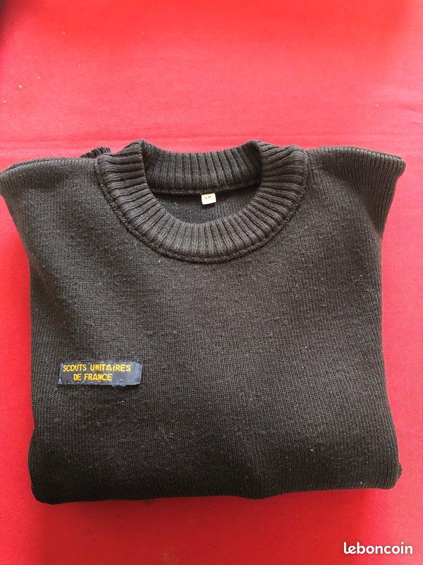 Pull bleu marine uniforme scout (guide ou louveteau SUF) 12 ans