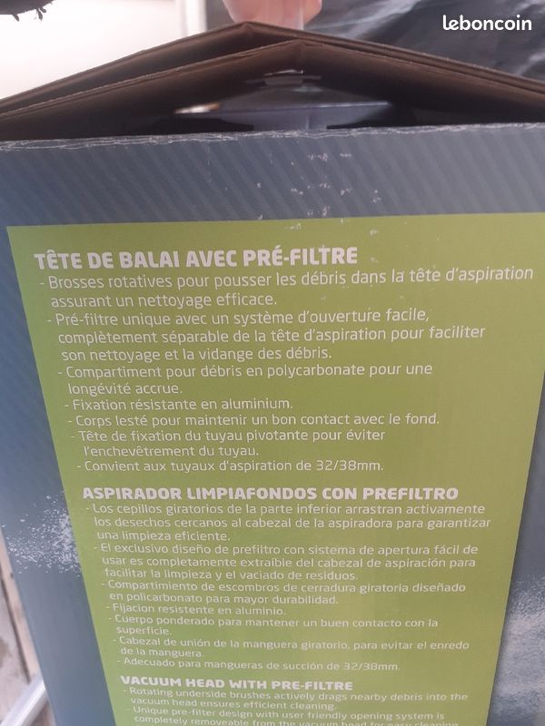 Tête de balai pour nettoyage fond piscine (image 2)