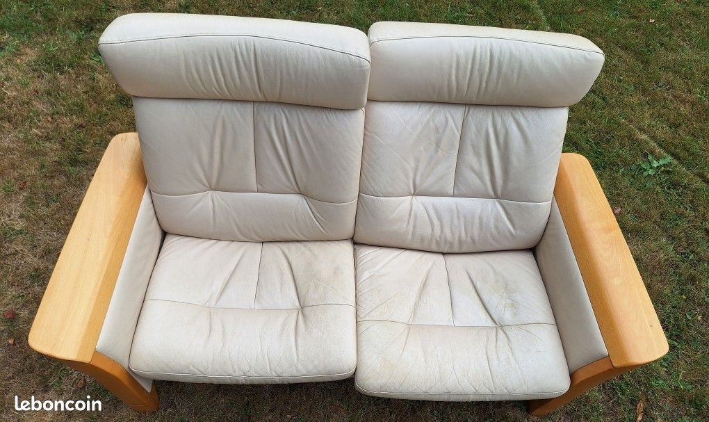Vends canapé stressless deux places en cuir (image 3)