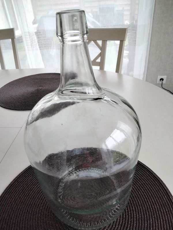Dame-jeanne 54 litres vase en verre bonbonnes 66 cm XXL couleur