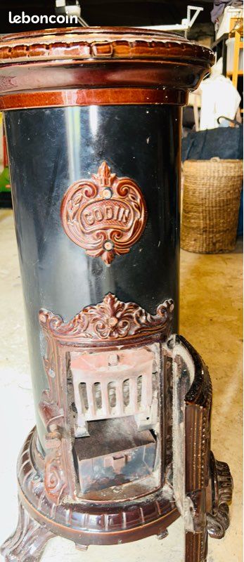 Petit poêle Godin fonte émaillé 4 kw (image 4)
