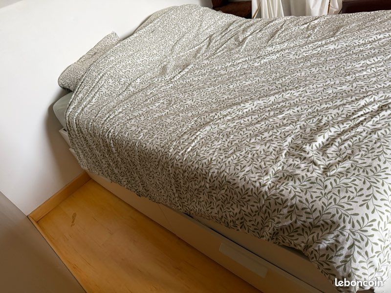 Cadre de lit + sommier + matelas EMMA (image 3)