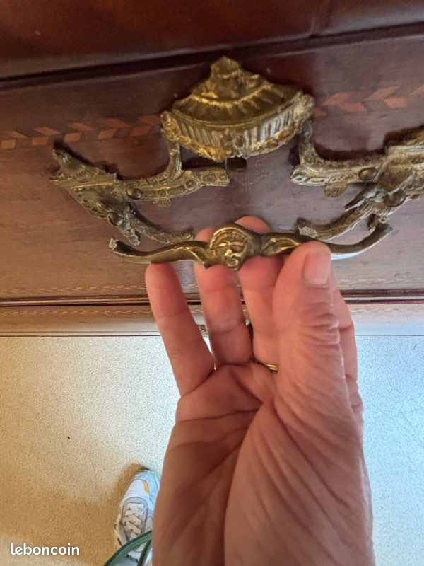 Vaisselier ancien - Armoire acajou 18eme siècle (image 11)