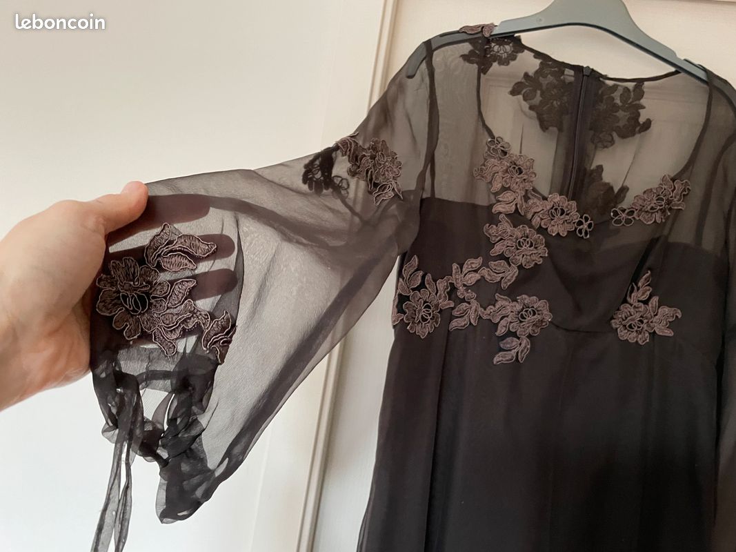 Robe Longue Robe De SoirÃ©e Marron Chocolat Robe De Soirée Longue