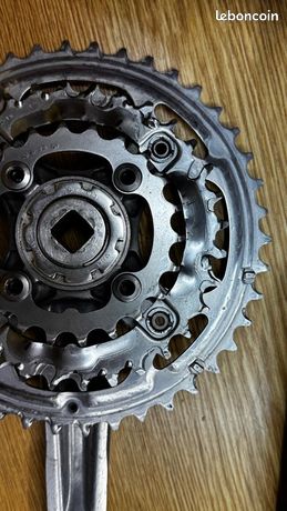 Pédalier Shimano STX FC-MC32 170mm - Pour VTT - Bras Carré Conique - Occasion