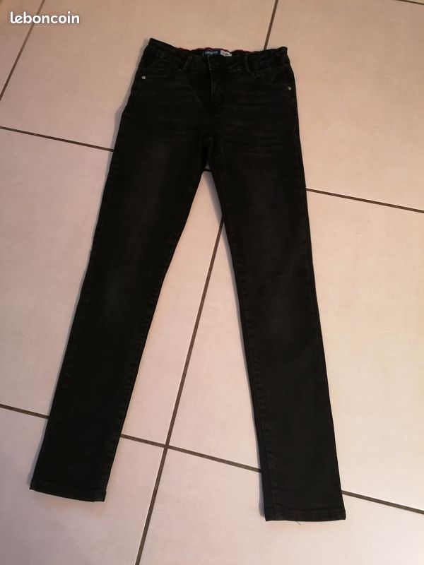 1 jean noir fille 10 ans (image 1)