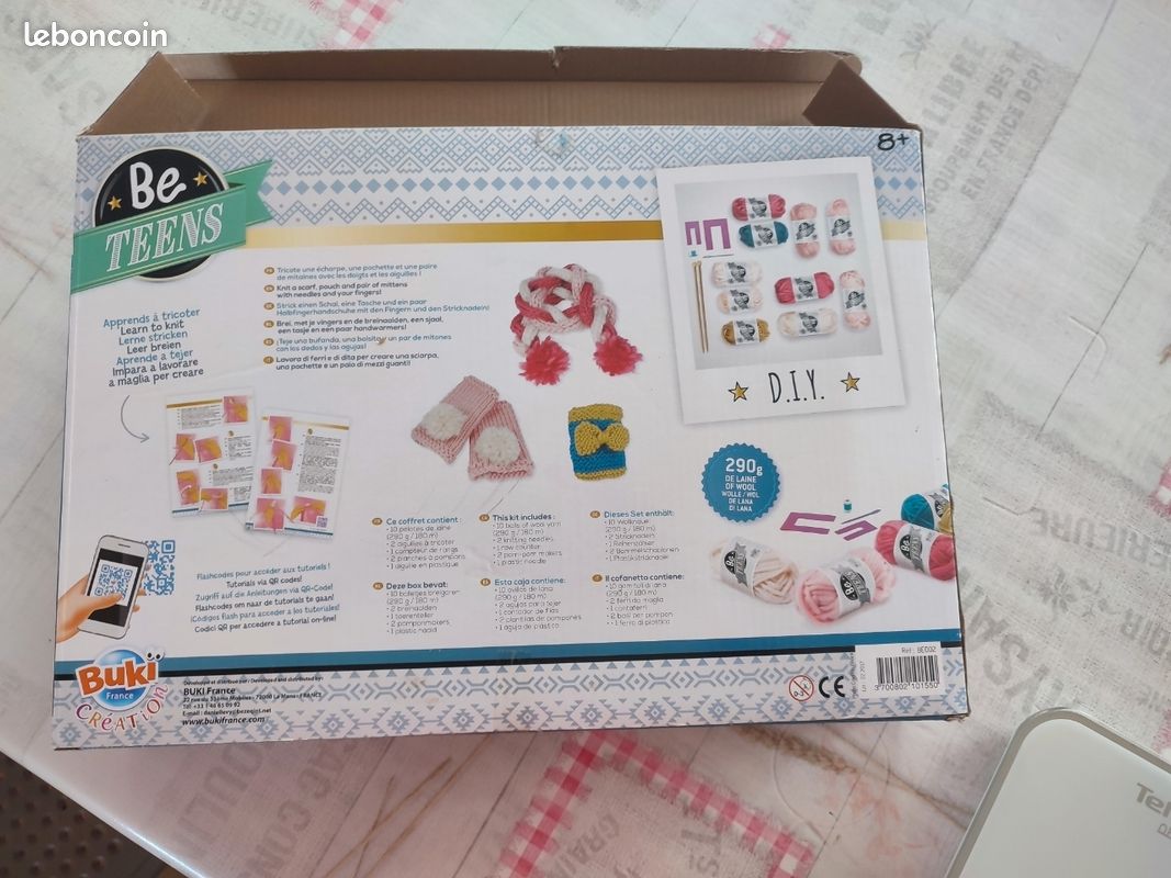 Coffret enfant pour apprendre a tricoter (image 3)