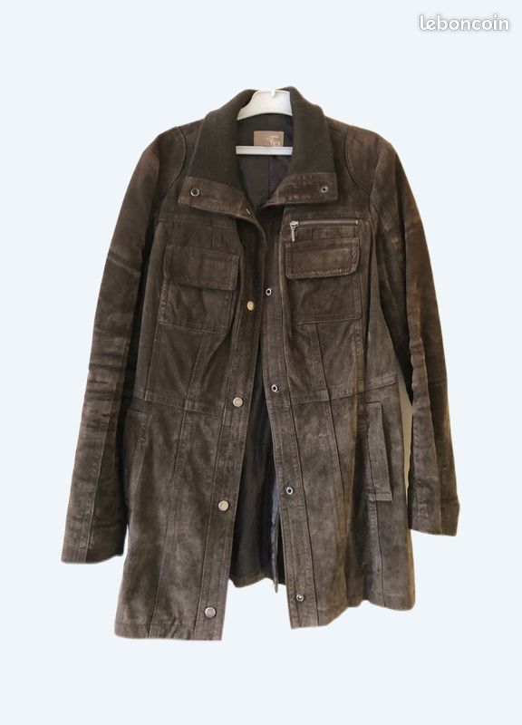 Veste nubuck kaki 36 (image 1)