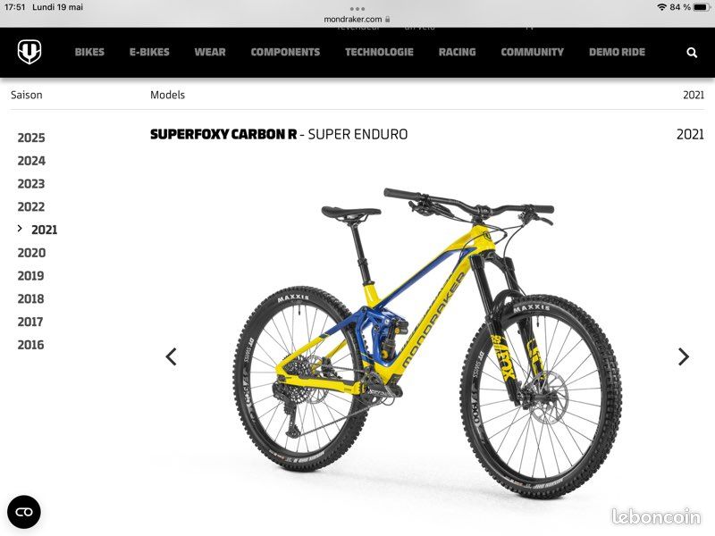 Vtt Mondraker Superfoxy R (image 1)
