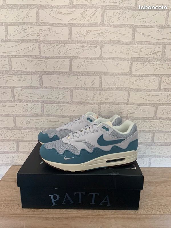 Nike air max 1 X Patta Monarch Bleu Blanc (image 1)