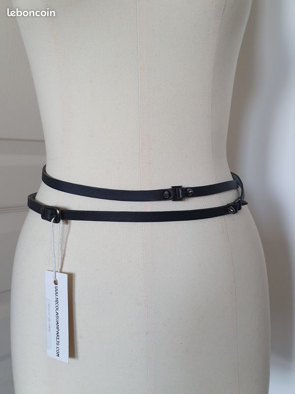 Ceinture cuir multi-tours NICOLAS VAN PARIJS (image 3)