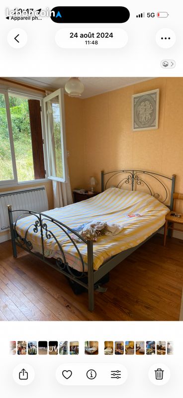Lit de bébé pour 140 en fer forgé (image 1)