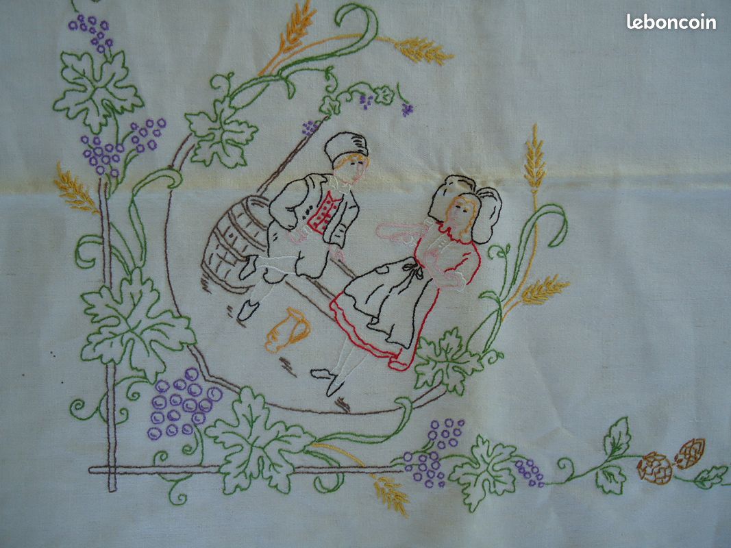 Nappe broderie coton alsaciens alsaciennes (image 8)