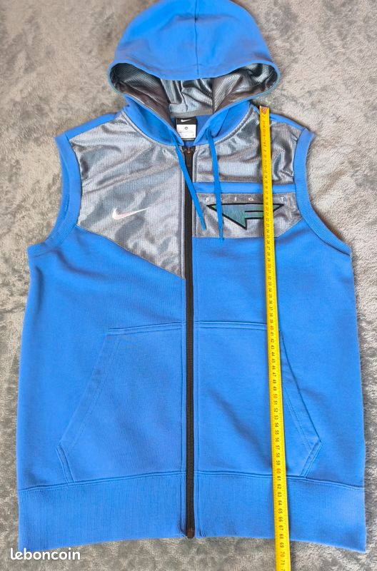 Pull à capuche Nike Flight sans manches full zip style robotique