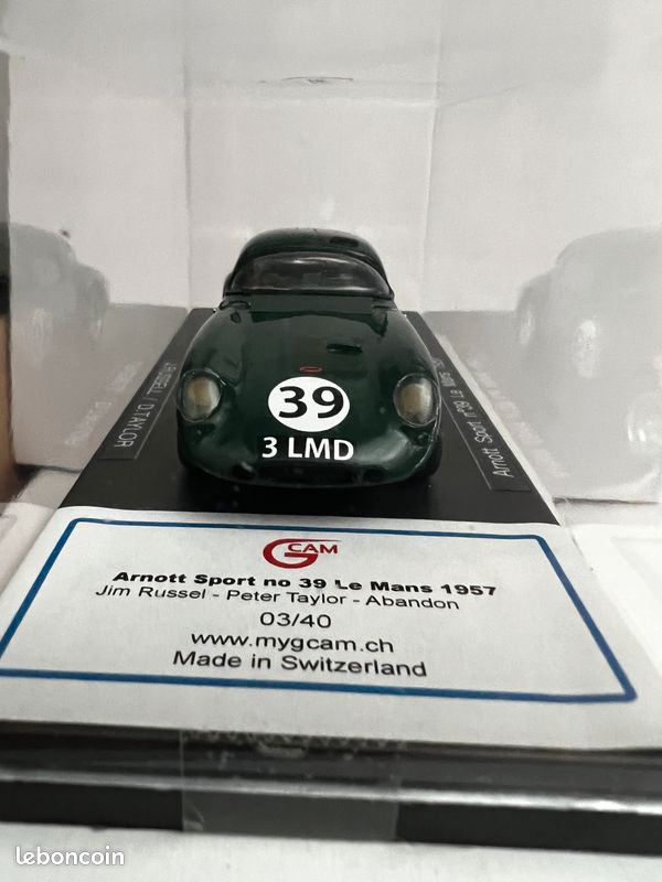 Miniature Arnott Sport #39 - 24 Heures Du Mans 1957 - Échelle 1:43 GCAM - Édition Limitée