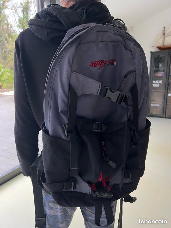 Sac à Dos Burton AK Surgence 20L, Gris, Peau De Requin, Pour Sports D'hiver