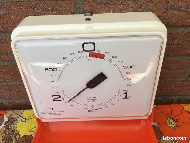 Balance De Cuisine Cube SOEHNLE Vintage Orange 2kg - Allemagne 60s