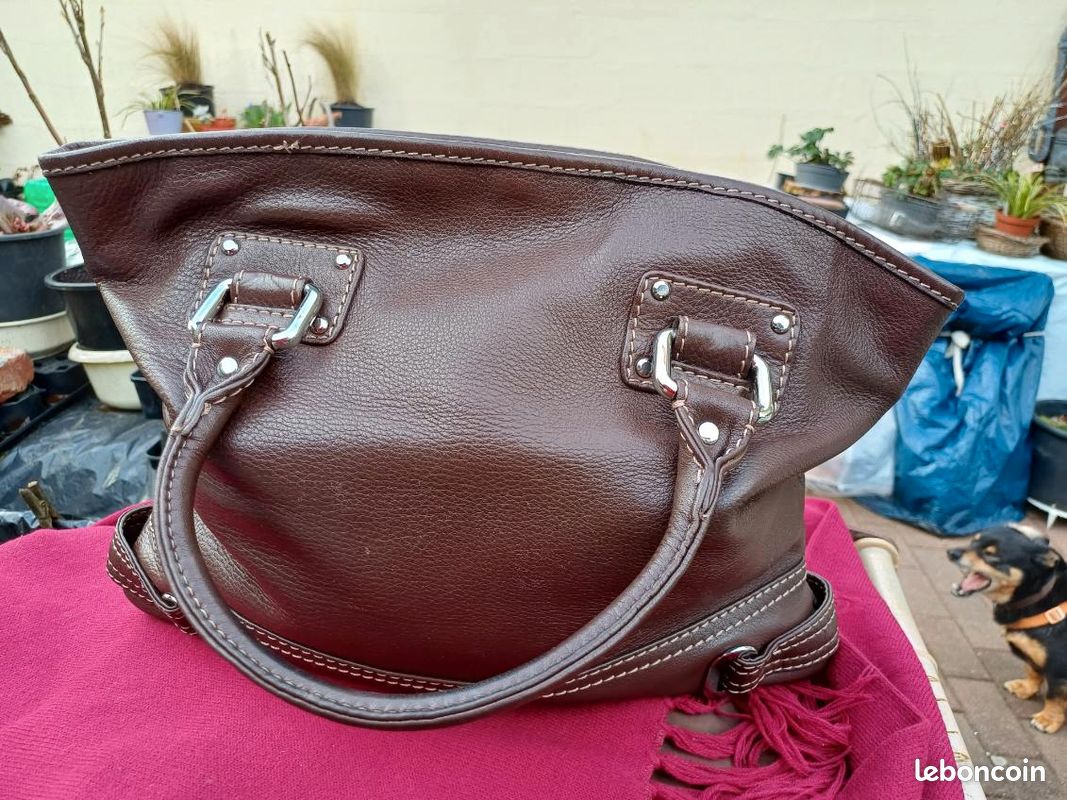 SAC CUIR TOMMY HILFIGER - vintage (image 2)
