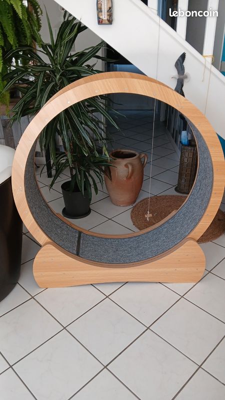 Roue en bois d'exercice pour chat (image 1)