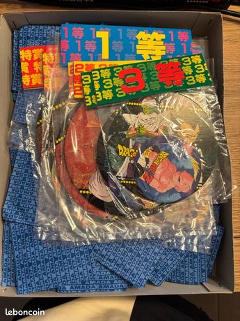COFFRET DRAGON BALL z 80 + pog pogs amada 1995 no105 marumenkoate japan