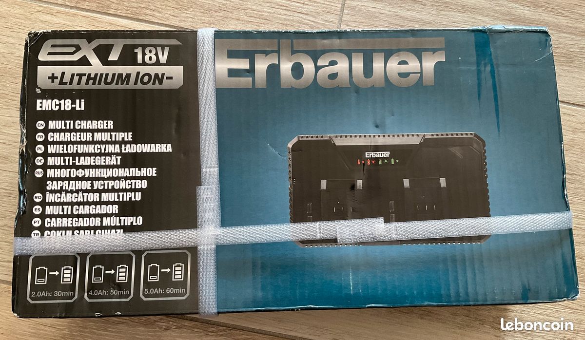 Chargeur batterie 18V Erbauer EMC18-LI Bricolage