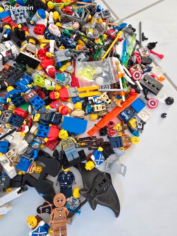 Lot 100 figurines et legos vintage ancien (image 2)