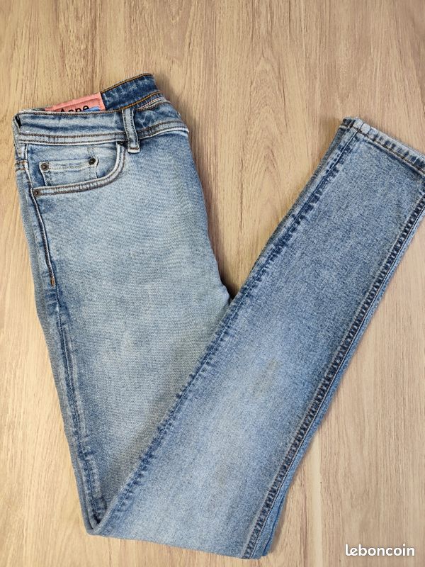 Jean Acne Studios Blå Konst – Modèle Climb Marble Wash – Taille W29/L32 T38 (image 1)
