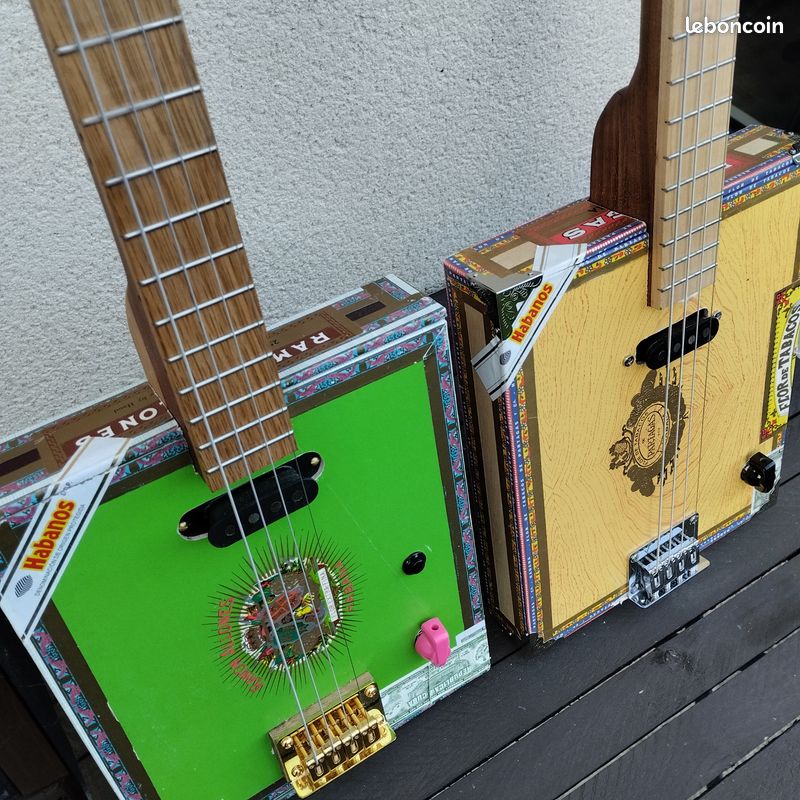 Cigar Box Guitar CBG frettée 4 cordes RAMON (image 9)