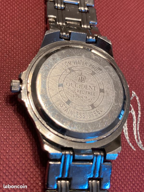Montre homme OCCIDENT acier water proof 30 m OCCIDENT à quartz (image 6)