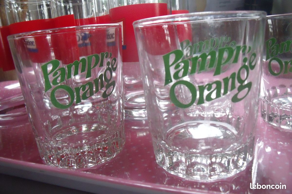 Lot de 4 verres Pampryl orange (image 1)
