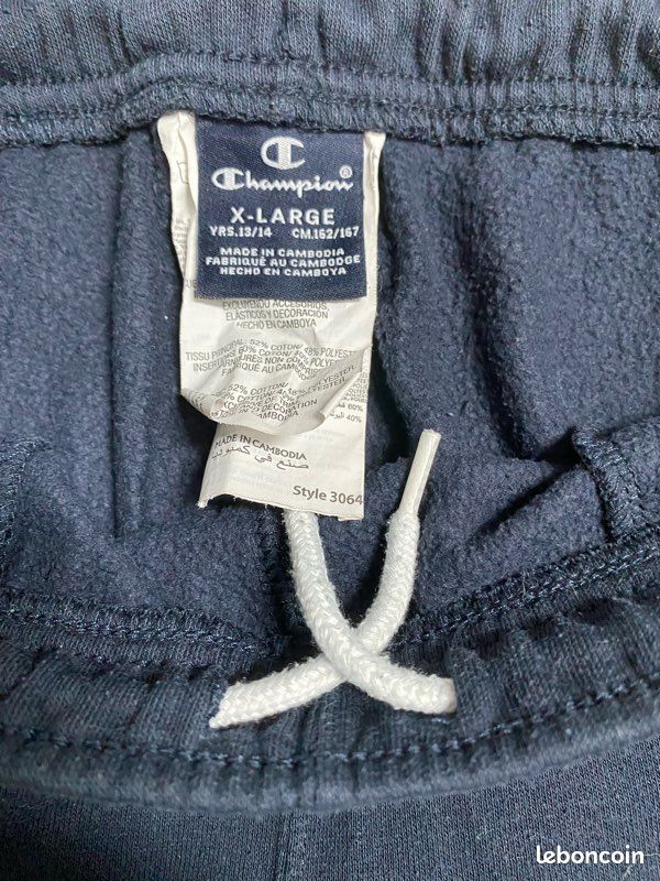 Pantalon Champion bleu marine 14 ans (image 2)