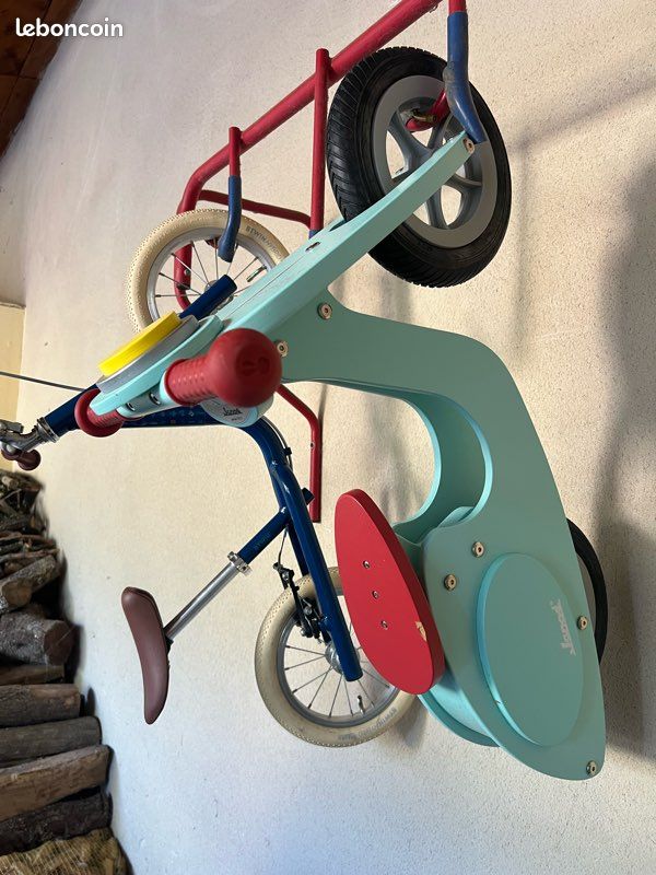 Draisienne en bois style scooter vintage (image 2)