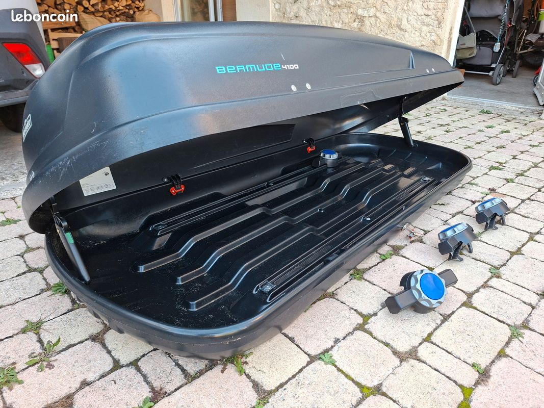 Coffre de toit Norauto modèle Bermudes 4100l - Équipement auto