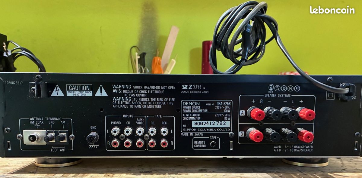 Chaine Hi-Fi vintage Denon 2 éléments + 2 enceintes JMlab (image 6)